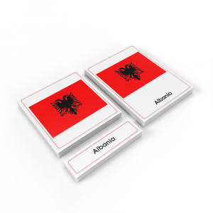 Bộ thẻ giáo cụ ba phần: Lá cờ các nước Châu Âu